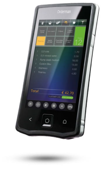 Step to the top class with Orderman wireless waiter terminal